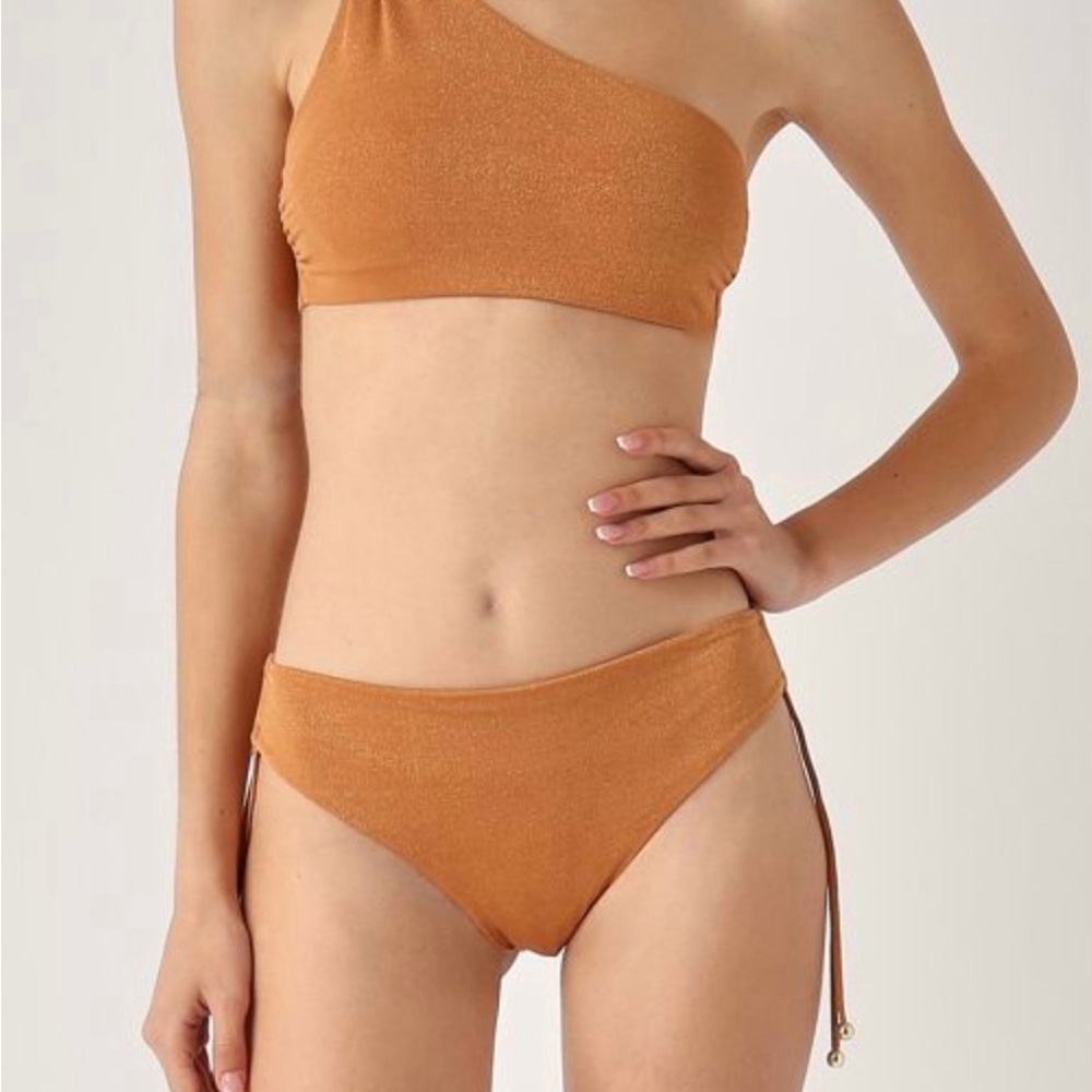 Max Mara Saba Swimwear in Gold and Rust